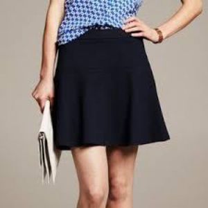 Banana republic navy skater skirt
